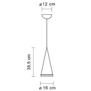 Flos Fucsia lampada sospensione - dimensioni