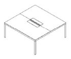 Unifor Naos System tavolo meeting room design - dimensioni