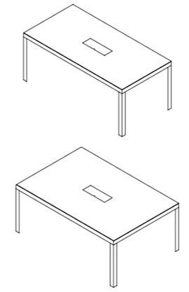 Unifor Naos System tavolo - dimensioni