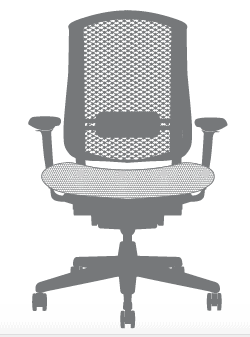Herman Miller Celle sedia ufficio operativa ergonomica - dimensioni