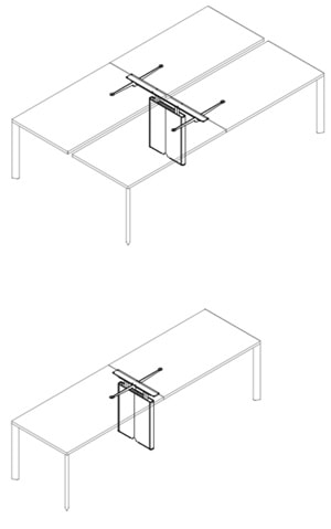 Unifor Flipper Bench scrivanie ufficio di design - composizioni