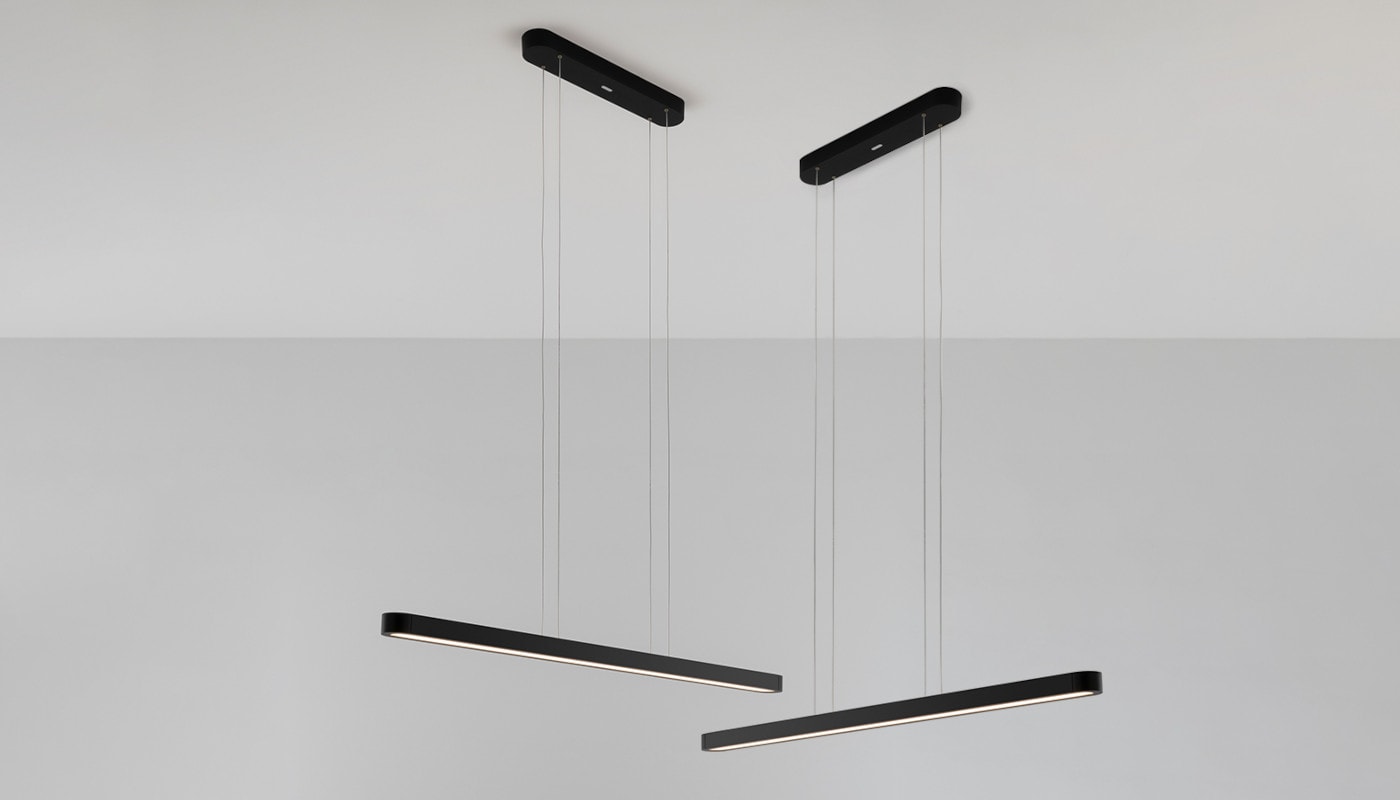 Artemide Talo LED lampada sospensione nera - gallery