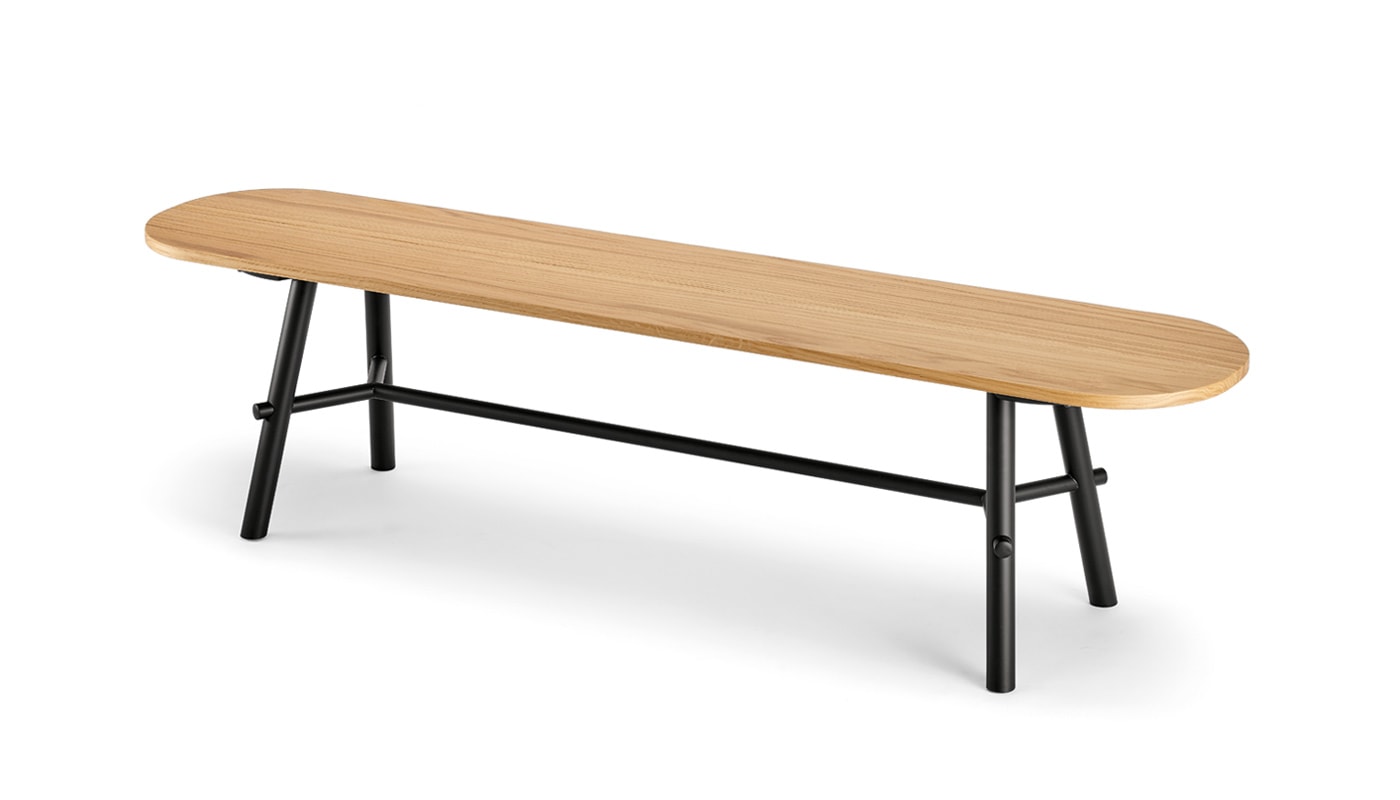 INFINITI record bench panca rovere naturale gallery