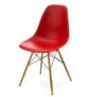 Vitra Eames DSW sedia gambe in legno, scocca rosso classico in pronta consegn