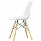Vitra Eames DSW sedia gambe in legno, scocca bianca pronta consegn