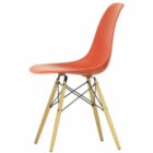 Vitra Eames DSW sedia gambe in legno, scocca rosso papavero in pronta consegn