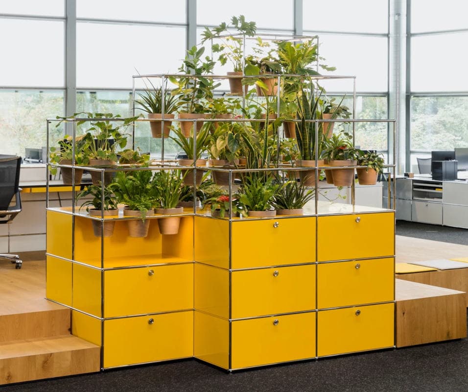 USM Haller un mondo di piante: mobile contenitore per ufficio - gallery