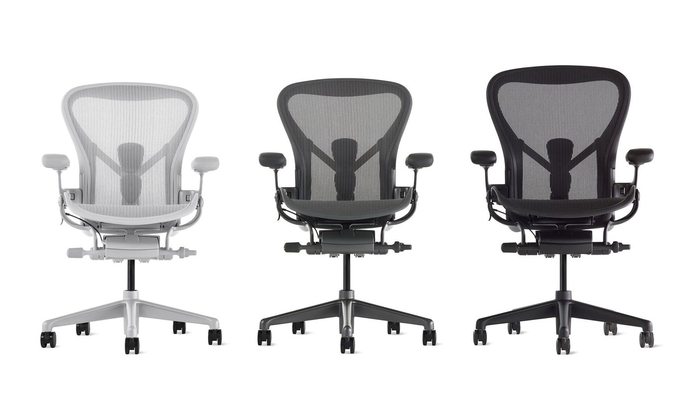 Herman Miller Aeron: sedia ergonomica ufficio in tre taglie - gallery