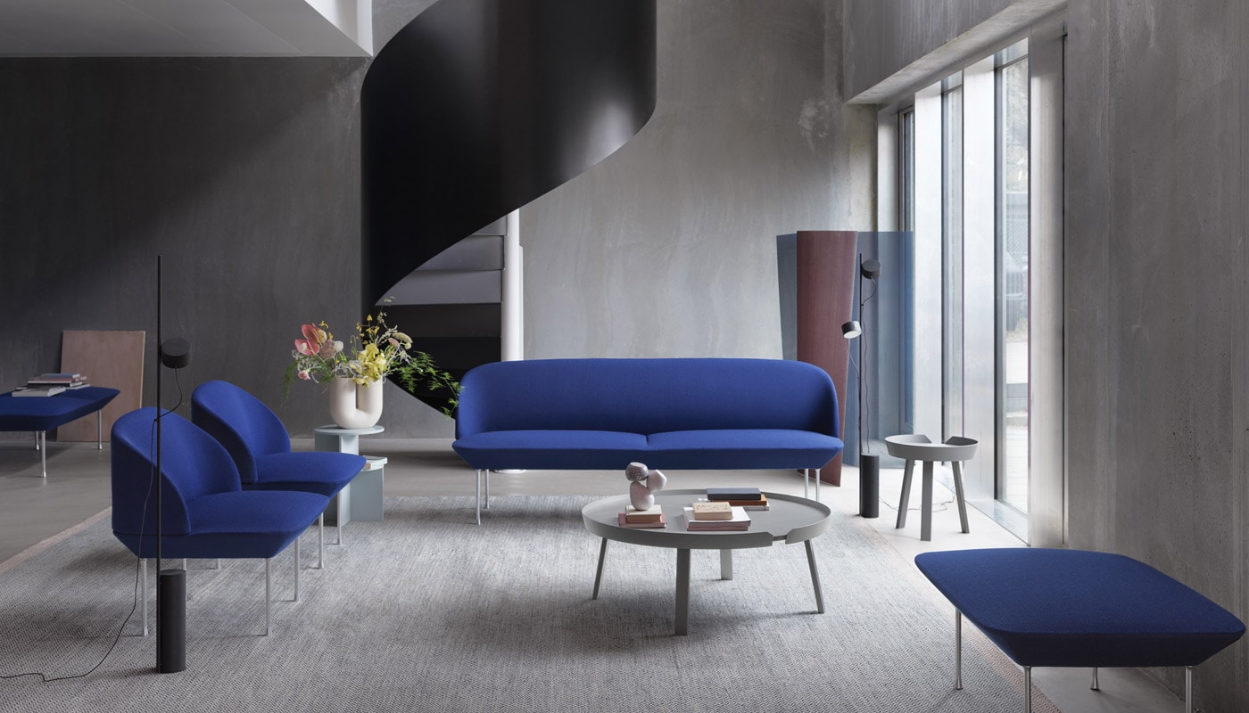 Muuto Oslo, sofa, pouf, sedie, Around tavolino - gallery