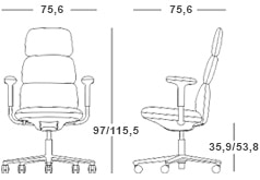 Herman-Miller-Asari-sedia-ufficio-imbottita-ergonomica-dimensioni