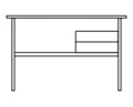 Knoll-Albini-mini-desk-scrivania-scrittoio-dimensioni