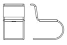 Knoll-MR-Chair-sedia-cantilever-design-dimensioni