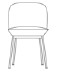 muuto Oslo Side Chair sedia design scandinavo gambe in metallo shop online muuto Oslo Side Chair sedia design scandinavo gambe in metallo - dimensioni