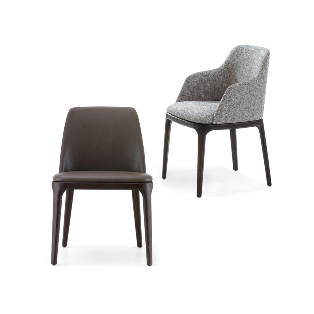 Poliform-Grace-sedia-legno-tessuto-design-Emmanuel-Gallina-vendita-online