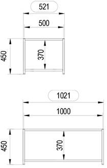 Della Chiara Logico libreria modulare in alluminio e legno shop online Della Chiara Logico libreria modulare in alluminio e legno - dimensioni