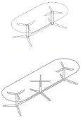 Della Chiara Share tavolo ovale per sale riunioni e ambienti collettivi shop online Della Chiara Share tavolo ovale per sale riunioni e ambienti collettivi - dimensioni