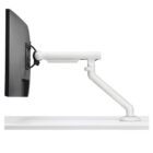 Herman Miller Flo porta monitor ergonomico bianco foro scrivania PC-MMFLO013010W-MMDYN013AS12