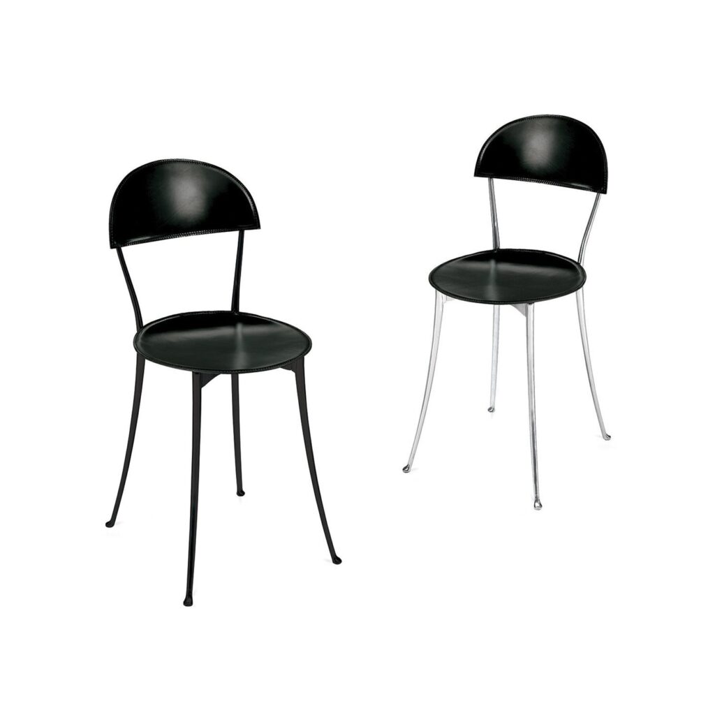 Zanotta-Tonietta-sedia-cuoio-design-Enzo-Mari-vendita-online
